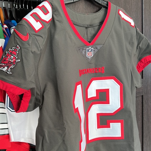 Tom Brady Tampa Bay Buccaneers Nike Pewter Vapor Elite Authentic NFL Jersey - Picture 2 of 7